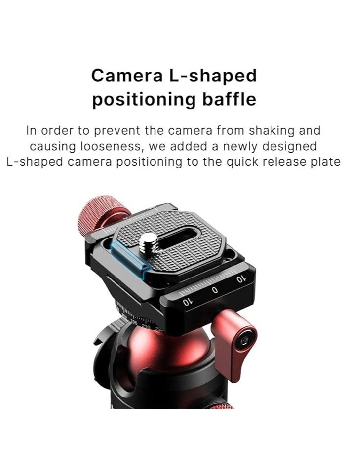 يولانزي رأس كروي معدني ULANZI U-70 للقاعدة الباردة – حامل دوار 360 درجة مع مسمار 1/4 إنش للميكروفونات، الإضاءة، والكاميرات - Image 2