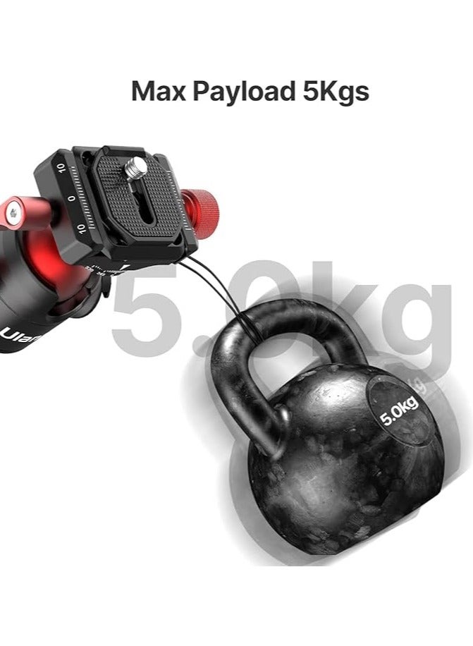 يولانزي رأس كروي معدني ULANZI U-70 للقاعدة الباردة – حامل دوار 360 درجة مع مسمار 1/4 إنش للميكروفونات، الإضاءة، والكاميرات - Image 4