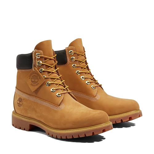 Timberland بوت تيمبرلاند للرجال بارتفاع 6 بوصات مقاوم للماء، قمح-جديد 2024، 11.5 متوسط - Image 5