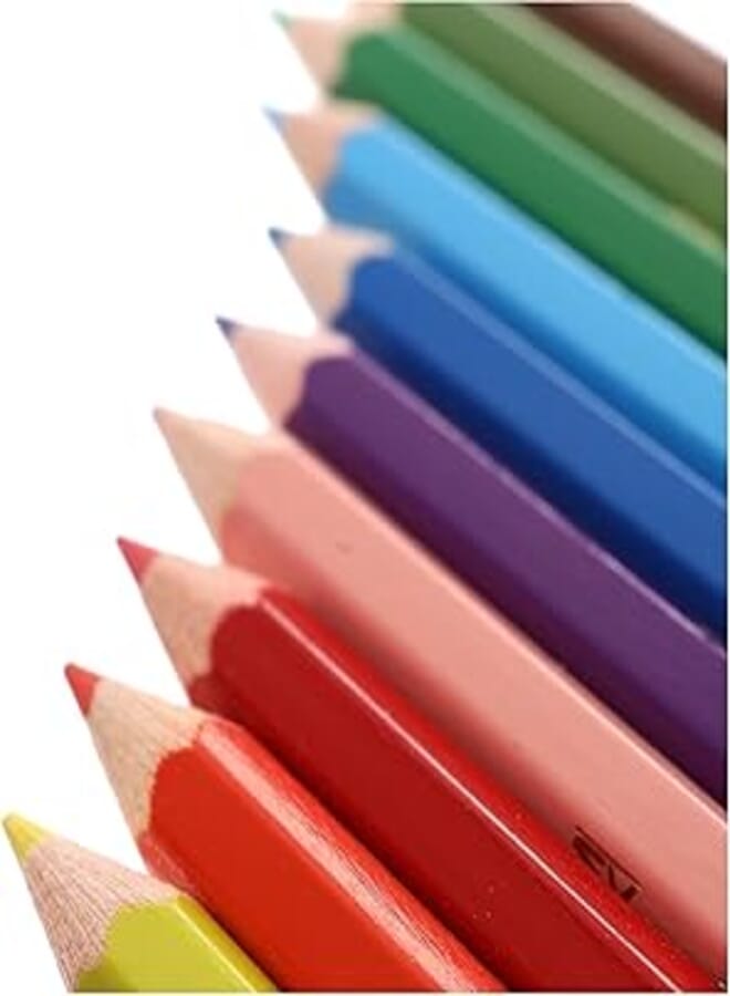 FABER-CASTELL Faber Castell Wood Short Buntstifte Color Pencils Set of 12 - Multi Color 