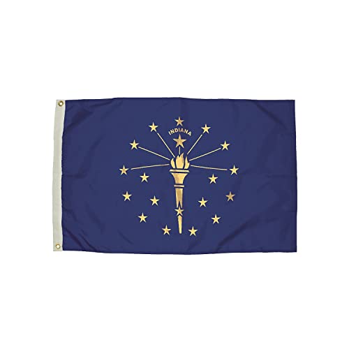 Flag Zone علم الاستقلال نايلون علم إنديانا، 3 × 5'  - Image 1