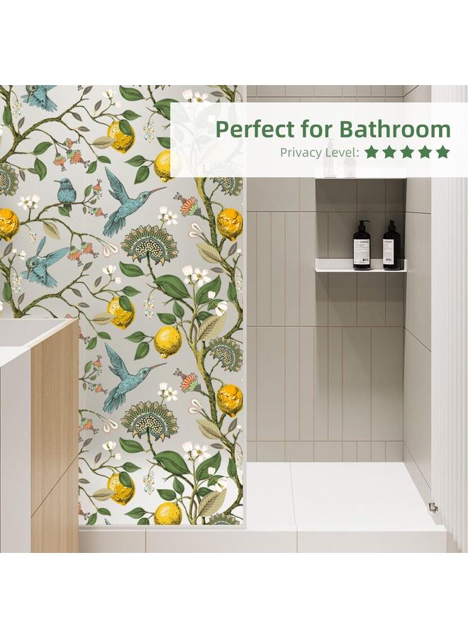 Bluejw Frosted Window Decorative Film Glass Film Anti-peep Anti-light Film Toilet Bathroom Transparent Opaque Window Stickers - Image 2