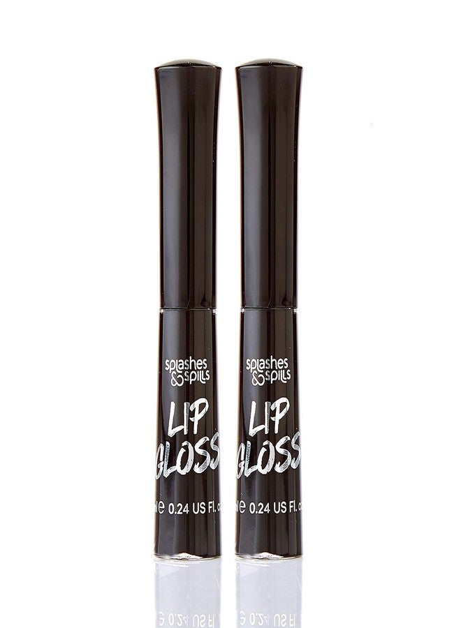 Splashes & Spills Luxurious Black Lip Gloss - Vibrant Color with Full Coverage and Shiny Finish, Moisturizing Formula Nourishes Lips - 2 Pack - by Splashes & Spills - Image 1