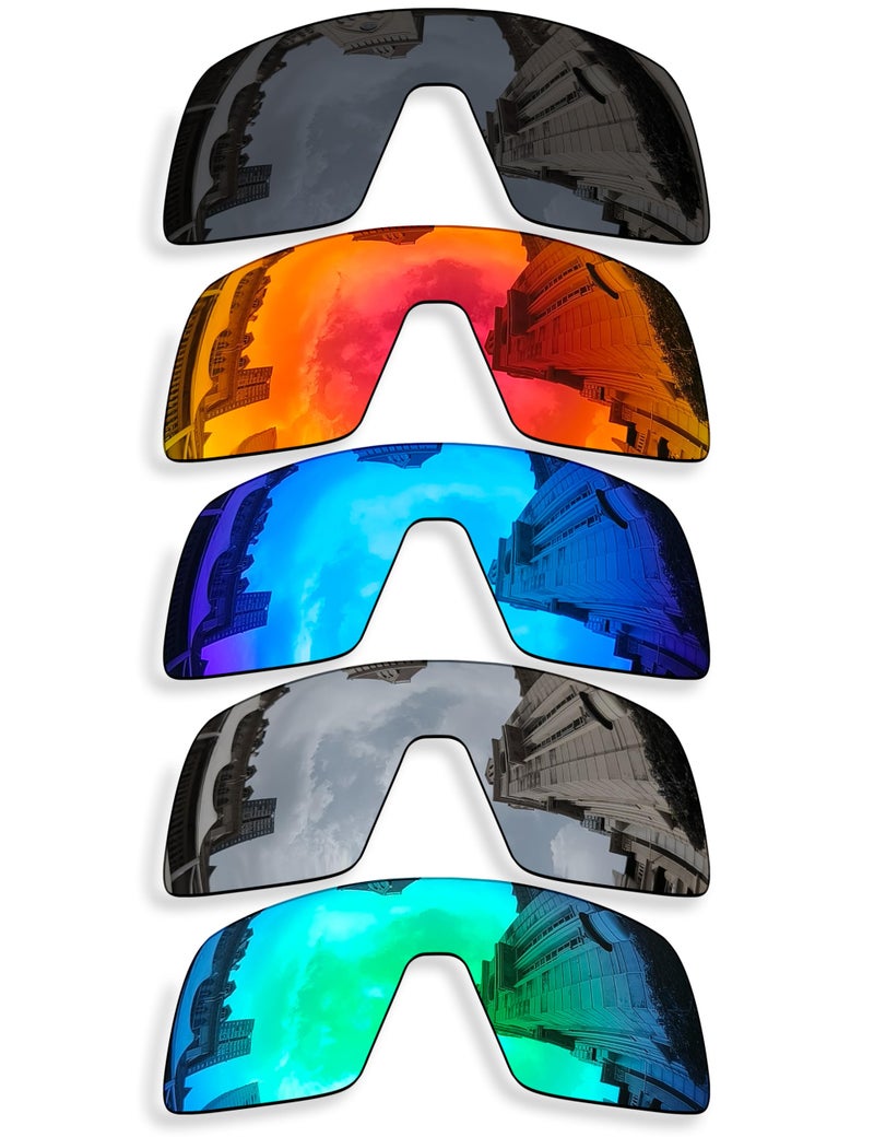 Betterun 5 Pieces Polarized Replacement Lenses for Oakley Sutro OO9406 / Sutro Asian Fit (AF) OO9406A Sunglasses, Anti-Scratch and Impact Resistant - Image 1