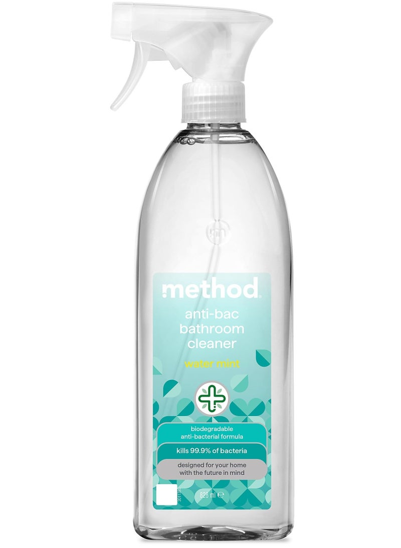 Method Anti Bac Bathroom Cleaner Water Mint 828ML - Image 1