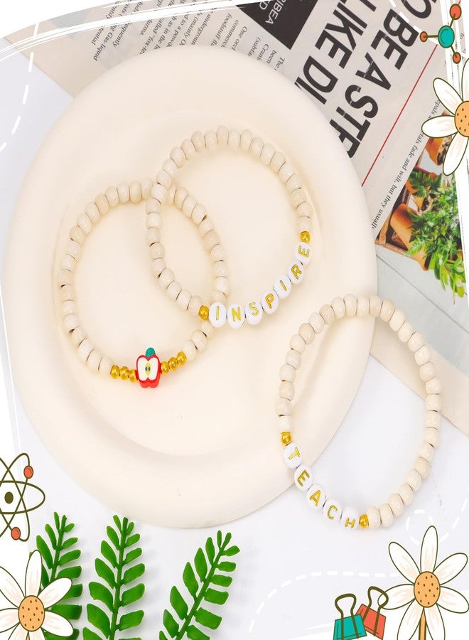HWING Back to School Teacher Gifts Bracelets, Teacher Appreciation Thank You Gifts, Inspirational Apple Beaded Bracelet, End of Year Graduation Retirement Birthday Gifts for Teachers, Educators, Professors - Image 5