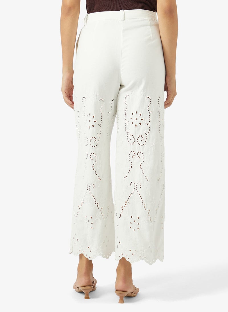 VERO MODA VMLYNG Mid Waist Wide Leg Pants - Image 3