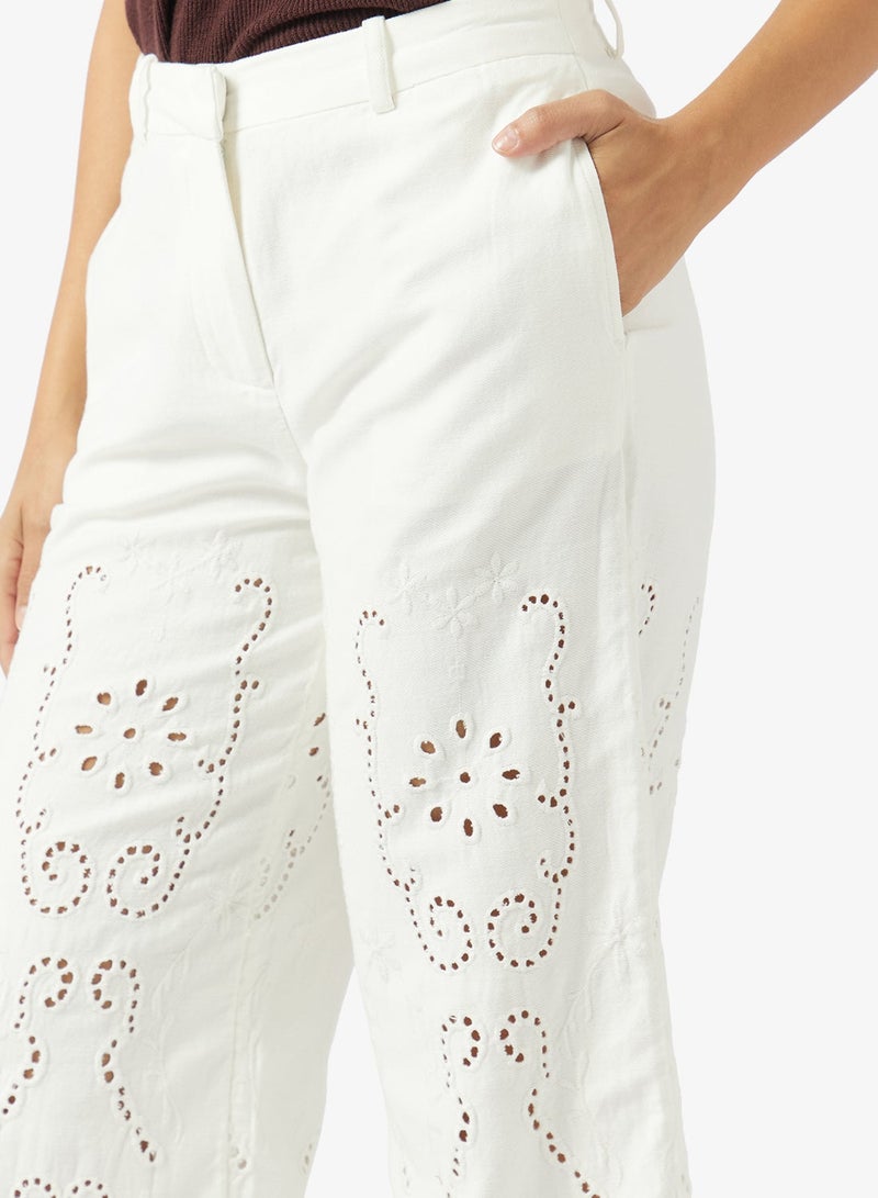 VERO MODA VMLYNG Mid Waist Wide Leg Pants - Image 4
