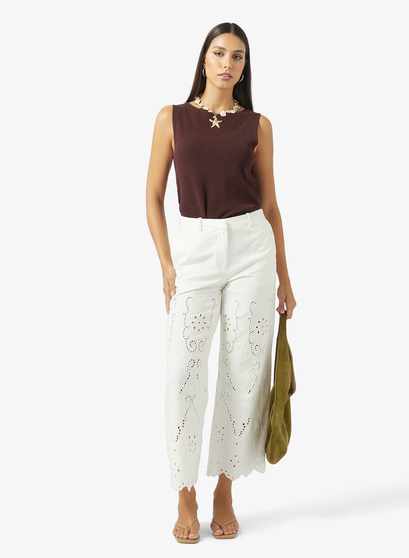 VERO MODA VMLYNG Mid Waist Wide Leg Pants - Image 1