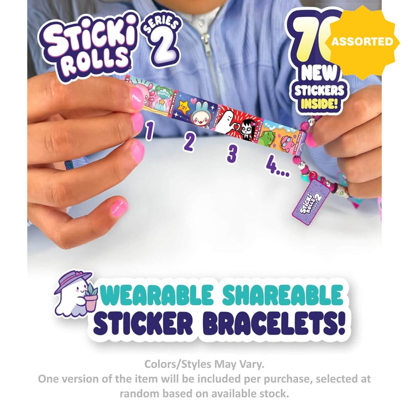 Sticki Rolls Series 2 Wearable Sticker Bracelet Sticki Bands (Assorted) - Image 4