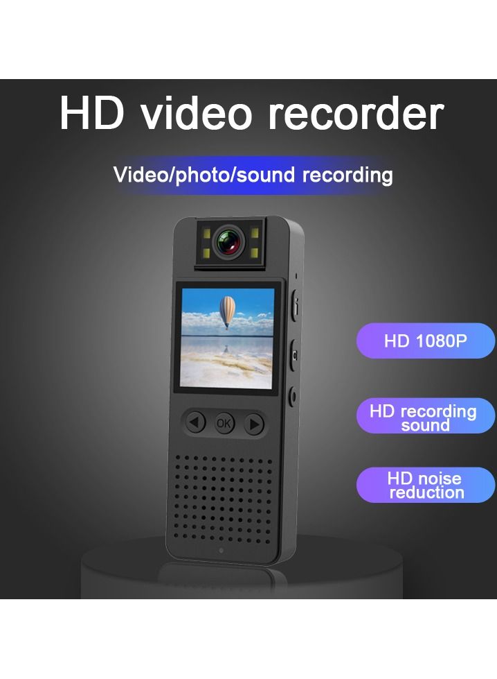 Generic Camera Collar Clip HD 1080p Night Vision Pocket Camera DV Sports Camera Rotating LCD Screen  - Image 3