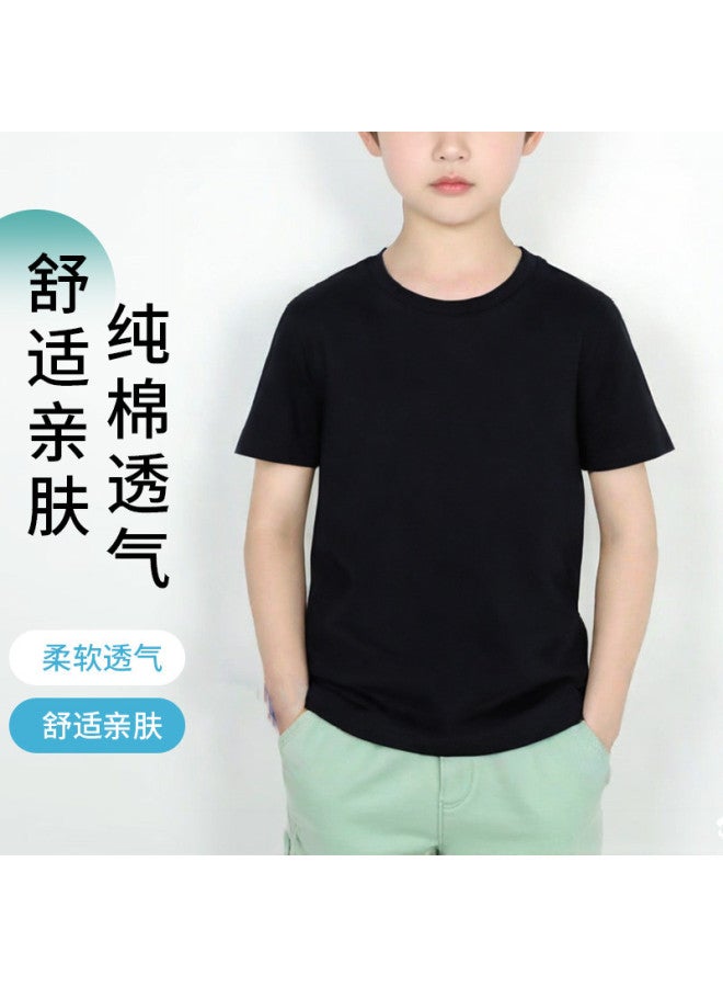 Goso Summer Skin-Friendly Pure Cotton Student Girls T-Shirt Solid Color Versatile Women'S Top Round Neck Short Sleeve Tee For Women - Image 2