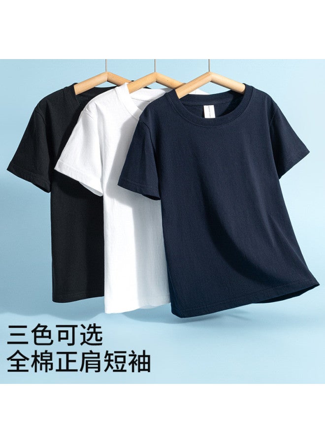Goso Summer Skin-Friendly Pure Cotton Student Girls T-Shirt Solid Color Versatile Women'S Top Round Neck Short Sleeve Tee For Women - Image 3