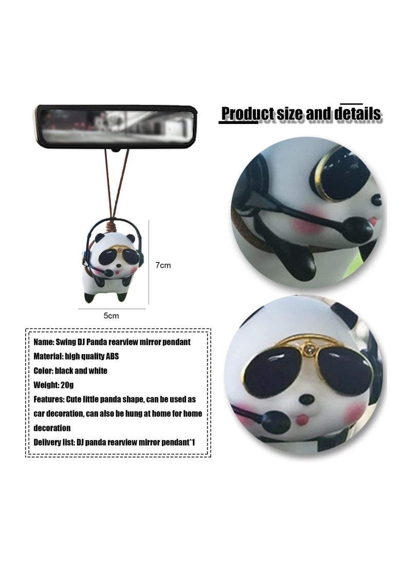 Car Hanging Accessories, Panda Car Pendant Interior, Rearview Mirrors Charms Ornament, Hanging Accessories, Decoration Charm Pendant, Suspension Decoration  - Image 5