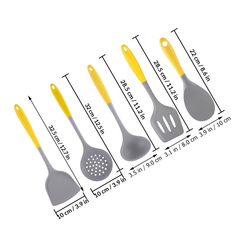 1 Set of Kitchen Utensils Silicone Kitchen Utensils Silicone Utensils Silicone Cooking Utensils Set - Image 2
