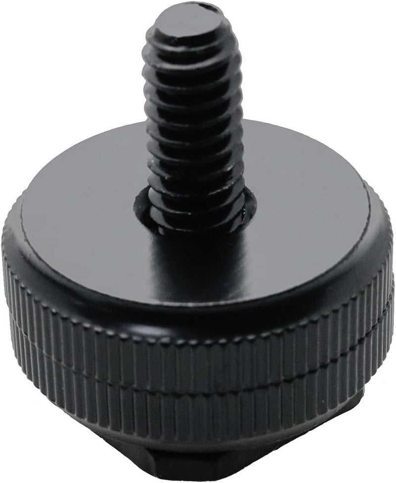 كلاراكو Klarako 4 قطع 1/4 بوصة محول حامل الحذاء الساخن حامل ثلاثي القوائم من سبائك الألومنيوم برغي كاميرا حامل الحذاء الساخن حامل حذاء الفلاش، أسود - Image 4