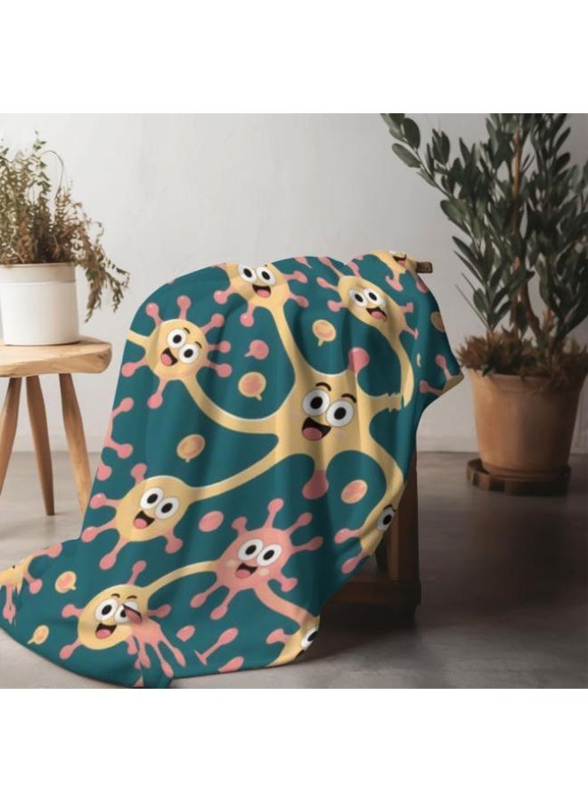 general Baby and children's cartoon flannel thin blanket (warm and comfortable, suitable for sleep, game use) 70cm*100cm - Image 3