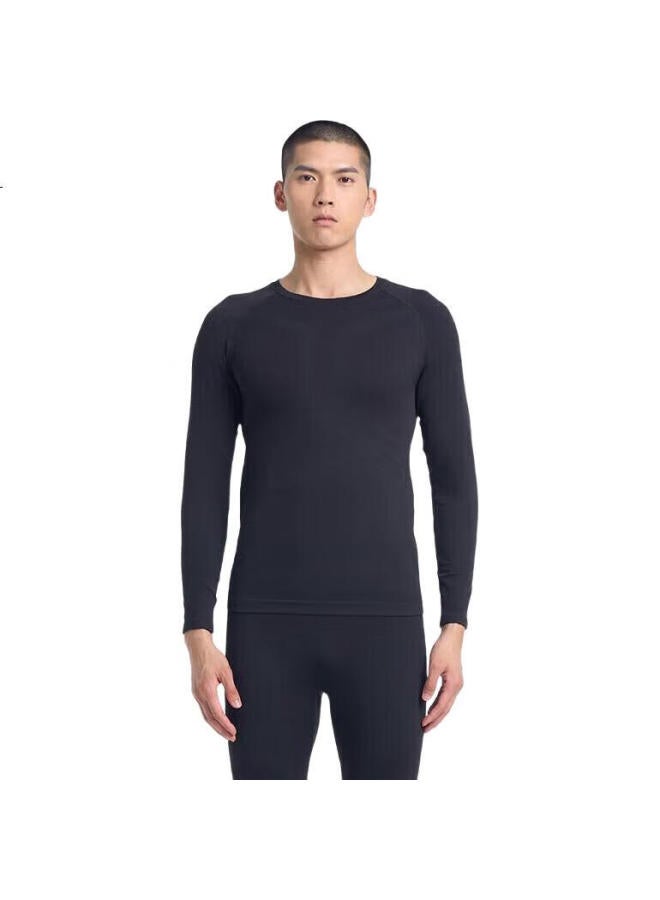 UTO Men'S Outdoor Sports Running Skiing Compression Quick Dry Clothes Set Black M - Image 2