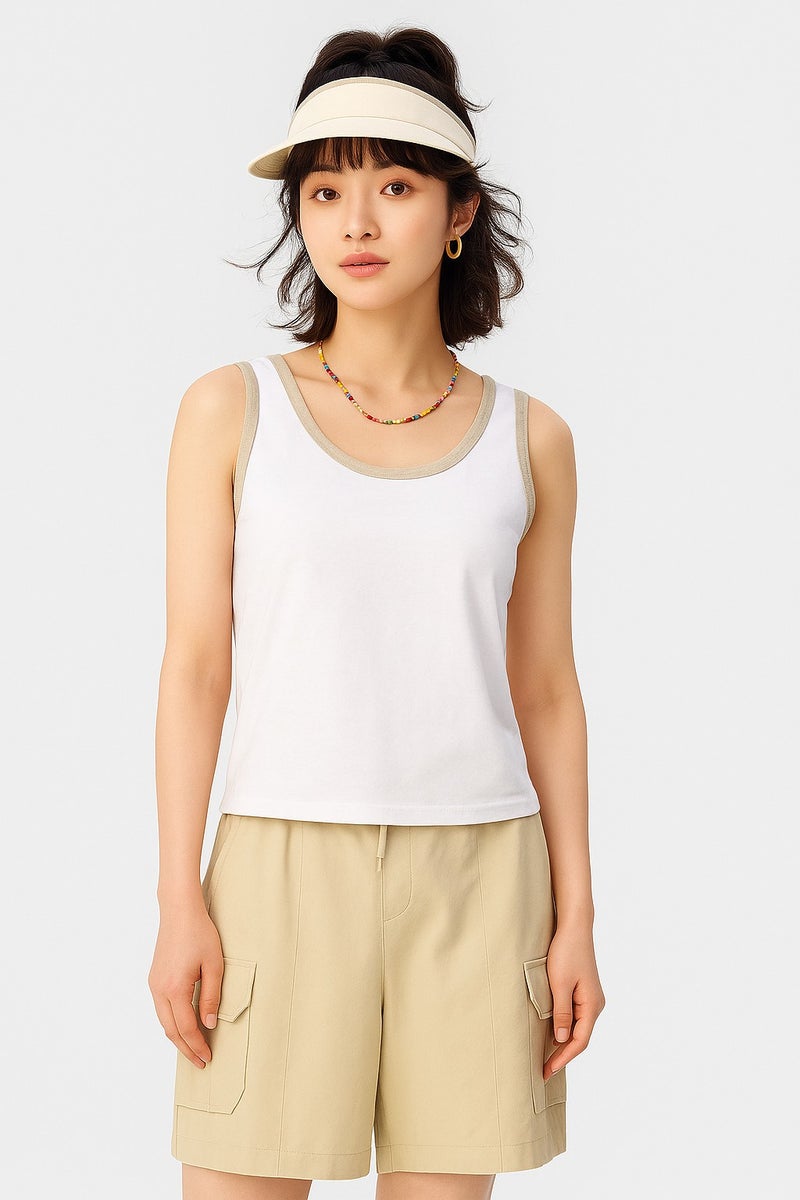 انتا سترة رياضية كلاسيكية بيضاء - Image 1