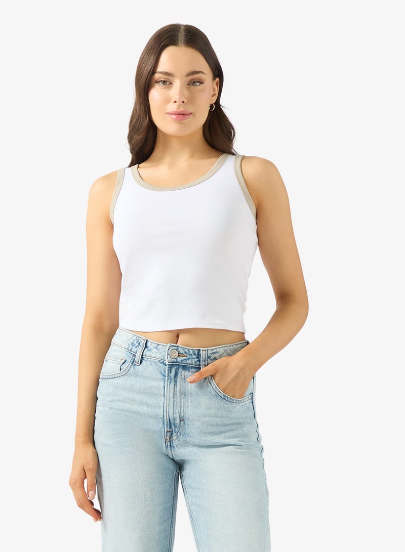 ANTA Women’s Cotton Blend Tank Top – Slim Fit & Breathable Everyday Essential - Image 1