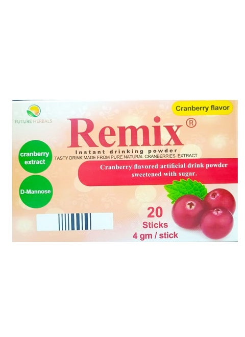 Remix Cranberry Extract with Mannose 20 Sachets