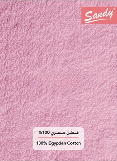 Sandy Sandy Bath Towel Premium Hotel Quality 100% Cotton Made in Egypt, Soft Quick Drying and Highly Absorbent (70x140 cm) - Pink  - Image 5