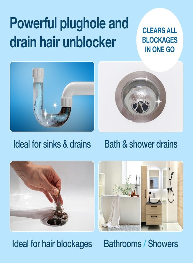 HG drain and plug hair unblocker 1X200ml & 1X250ml - Image 3