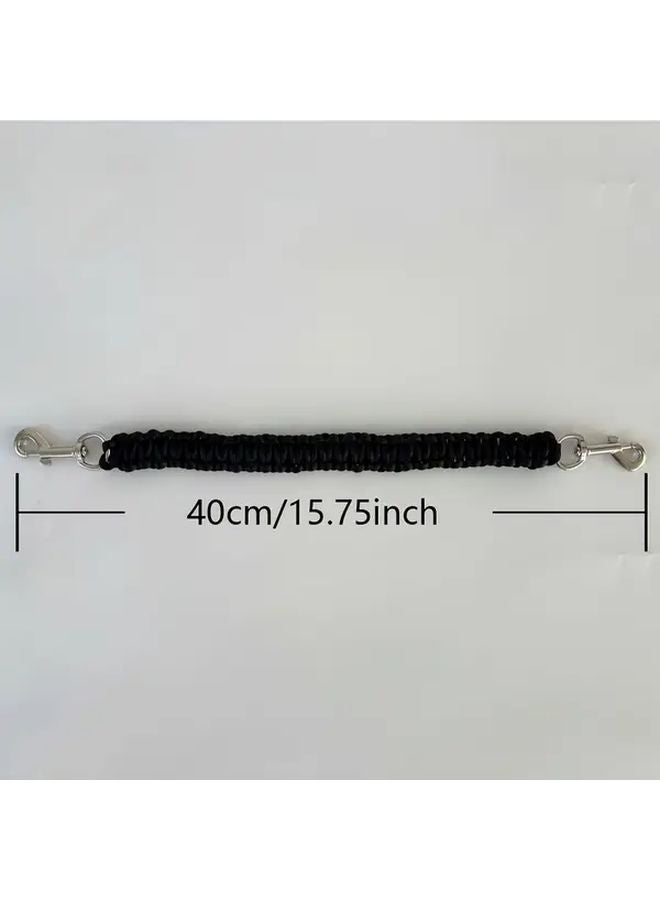 حزام توازن ركوب الخيل الغربي الأسود قبضة غير قابلة للانزلاق آلية قفل آمنة - Image 3