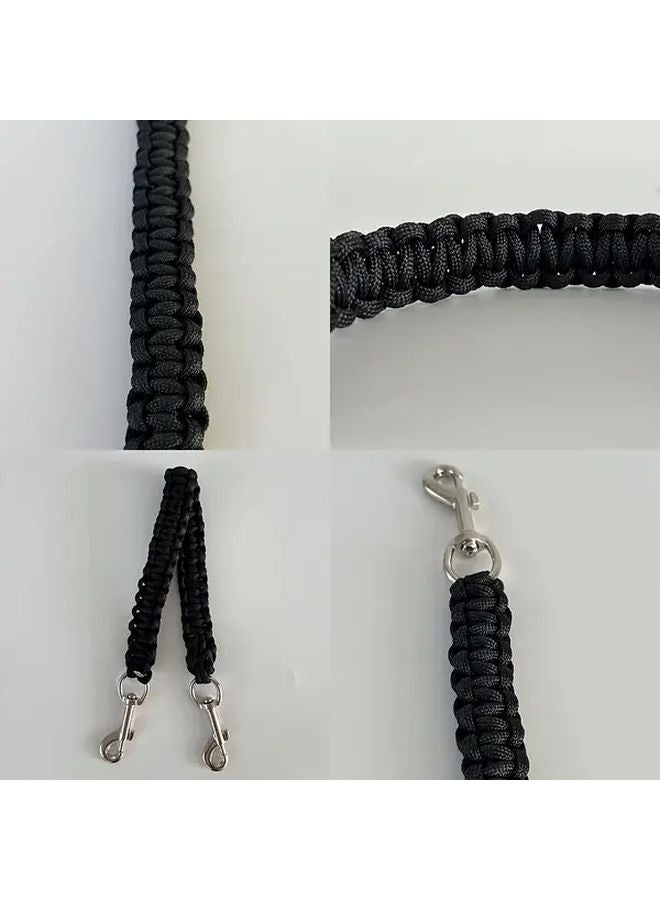 حزام توازن ركوب الخيل الغربي الأسود قبضة غير قابلة للانزلاق آلية قفل آمنة - Image 1