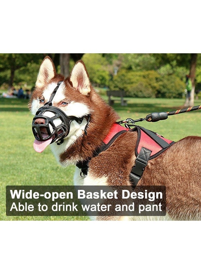 Pups&Pets Adjustable Dog Muzzle Cum Mouth Cover- Dogs for Great Dane/St Bernard/Rottweiler (Small, Color May Vary) - Image 2