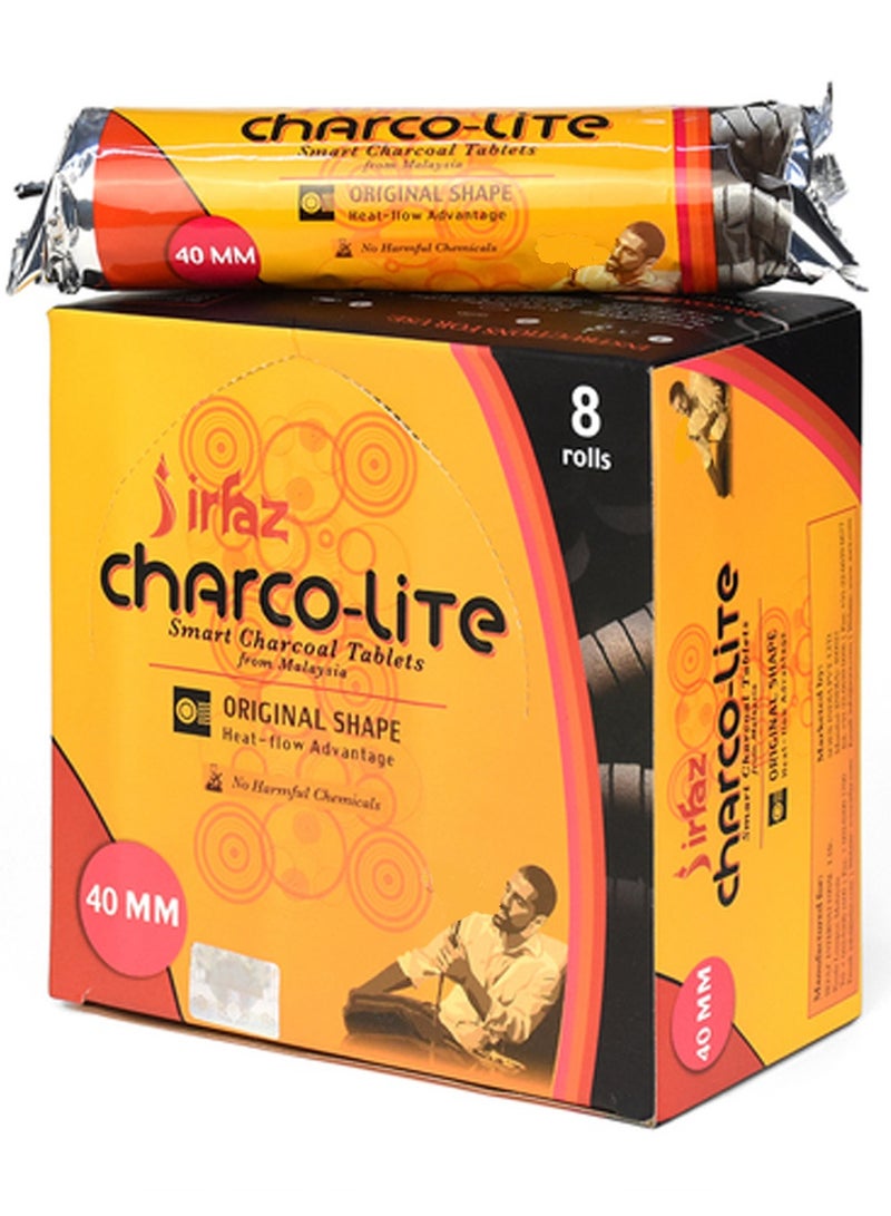 irfaz Charco lite Quick Ignite Bakhoor Charcoal 80 Peice-40MM-AL SAQER - Image 1