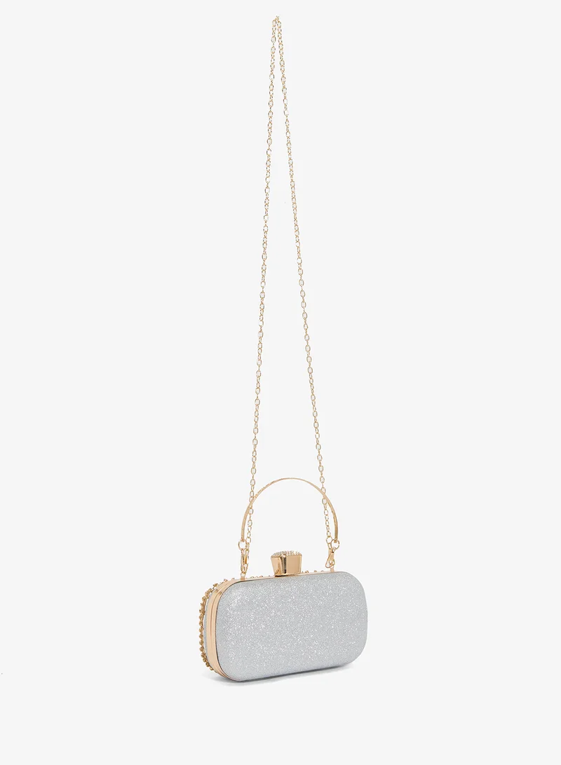 Khizana Diamonte Mirror Work Embellished Clutch