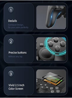 Generic 500 in 1 game controller with a modern and contemporary design 2024, handheld video games for children that include action, adventure, and racing sports, (Game Boy Advance, Advance)  - Image 4