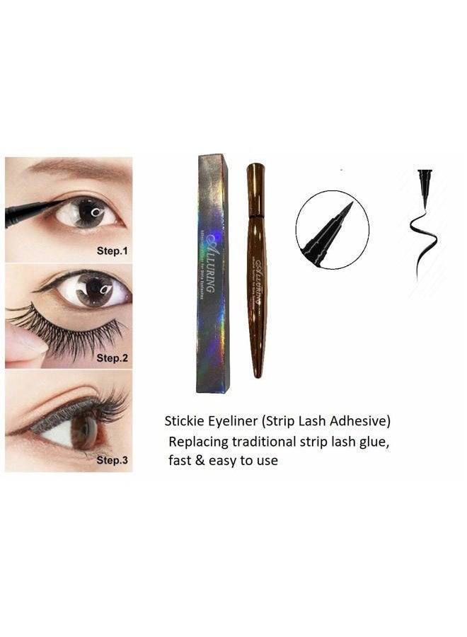 Alluring Adhesive Eyeliner for Strip Eyelashes - This is to replace eyelash glue !!! - Image 4