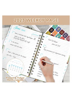 RATSAW 2024 Planner Undated Weekly and Monthly Life Planner to Hit Your Goals and Live Happier 12 Months Academic Daily Planner Appointment Book Yearly Agenda Productivity for Women and Men  - Image 4