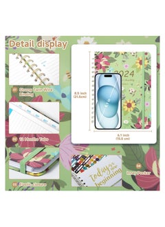 RATSAW 2024 Planner Undated Weekly and Monthly Life Planner to Hit Your Goals and Live Happier 12 Months Academic Daily Planner Appointment Book Yearly Agenda Productivity for Women and Men  - Image 2