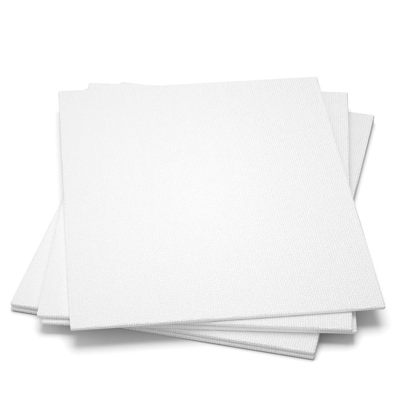 GOTIDEAL Canvases for Painting, 16x20 inch of 5 Pack, Professional Primed White Blank Flat Canvas Panels- 100% Cotton Artist Canvas Boards for Acrylics Painting, Oil Watercolor Tempera - Image 3