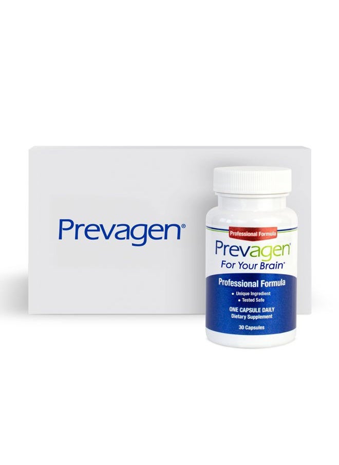 Prevagen - Professional Formula 40mg, 30 Capsules |1 Pack| with Apoaequorin & Vitamin D with Attractive and Stackable Prevagen Storage Box - Image 1