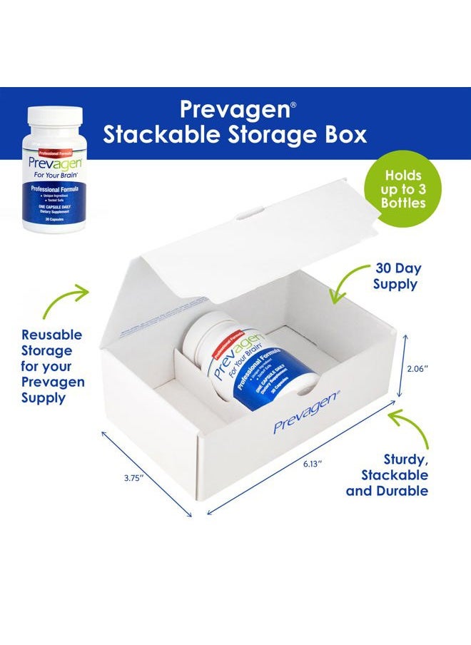 Prevagen - Professional Formula 40mg, 30 Capsules |1 Pack| with Apoaequorin & Vitamin D with Attractive and Stackable Prevagen Storage Box - Image 1