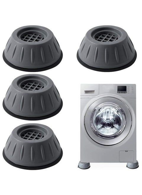 "4pcs Anti-Vibration Pads for Washer & Dryer – Shock Absorbing, Noise Cancelling, Non-Slip Washing Machine Pads to Prevent Shifting, Shaking, and Walking – Heavy-Duty Floor Protectors for Quiet Laundry, Fits All Machines"