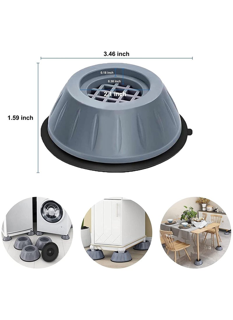 HIAS - "4pcs Anti-Vibration Pads for Washer & Dryer – Shock Absorbing, Noise Cancelling, Non-Slip Washing Machine Pads to Prevent Shifting, Shaking, and Walking – Heavy-Duty Floor Protectors for Quiet Laundry, Fits All Machines" - Image 1