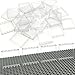 ZHX 30PCS Clear Transparent Window House Building Brick Toy Classic Flat Plates Pieces and Parts Block Compatible with Major Brands White - Image 2
