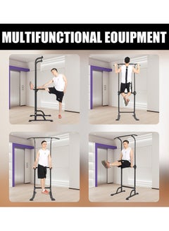 Garlo Power Tower Pull Up Bar Station, Multi-Function Adjustable Height Dip Station for Home Gym Workout, Heavy Duty Strength Training Fitness Equipment, Pull Up Stand  - Image 2