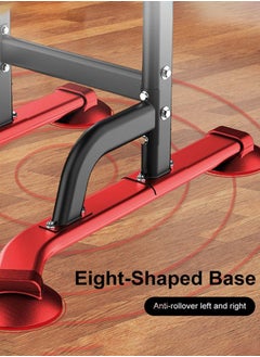 Garlo Power Tower Pull Up Bar Station, Multi-Function Adjustable Height Dip Station for Home Gym Workout, Heavy Duty Strength Training Fitness Equipment, Pull Up Stand  - Image 5
