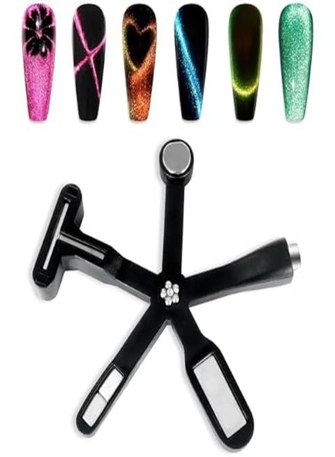 BOLT BEE 6-in-1 Magnet Tool | Multifunctional Magnetic Stick for 3D Cat Eye Gel Polish Designs - Strong Nail Art Magnet for Home & Salon Use (Pink) - Image 2