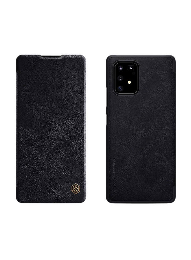 NIBEMINENT Leather Flip CaseCover For Samsung Galaxy S10 Lite 2020 G770 Black - Image 1