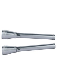 SONASHI 2 Pcs Rechargeable LED Torch  CorrosionWaterShock Resistant  Rechargeable Battery with Continuous Working of 4 Hours  Unbreakable Glass with Machined Aircraft Aluminum Body SLT-1013  - Image 1