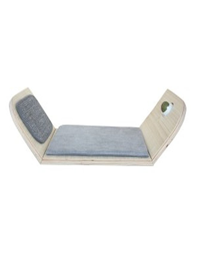 all for paws Skywalk - Scratcher Lounge Bed With Catnip Ball 