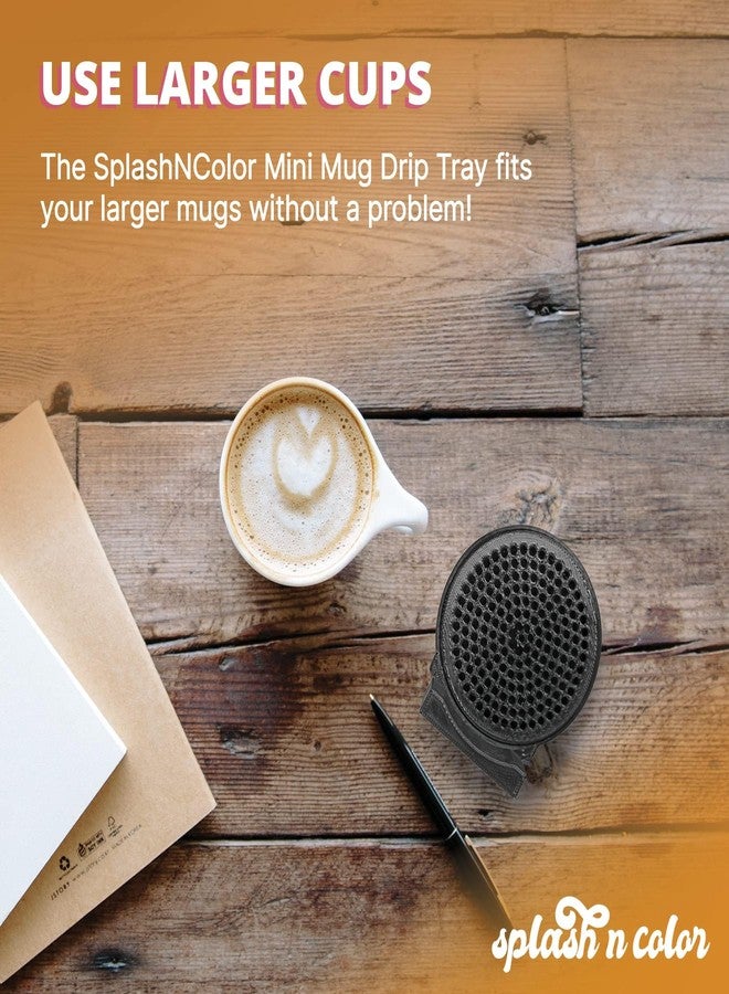 splash n color صينية تقطير صغيرة من SplashNColor متوافقة مع ماكينة قهوة Nespresso Essenza، وتناسب أيضًا ماكينات Breville أو Krups، وتعمل نسخة Essenza Mini Plus. - Image 4