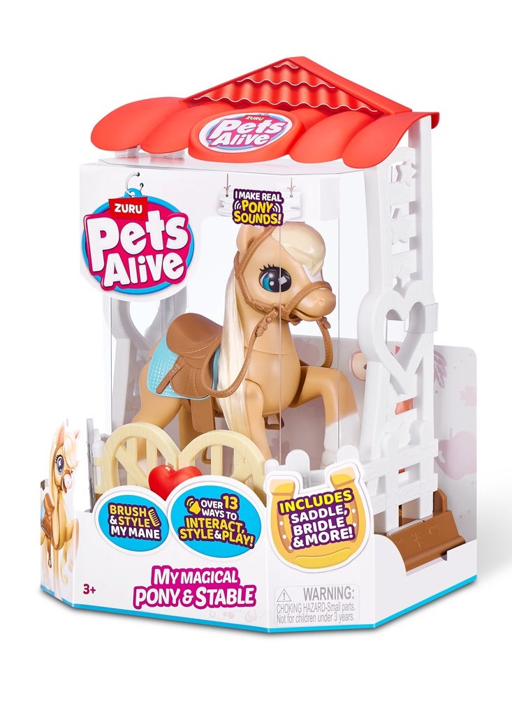 ZURU PETS ALIVE "Magical Pony & Stable" Interactive Robotic PONY Toy for Ages 3+ - pzsku/ZCB86110F7B92259D869FZ/45/_/1714379306/7592d154-6cb0-4997-b3d0-576b4a52500a